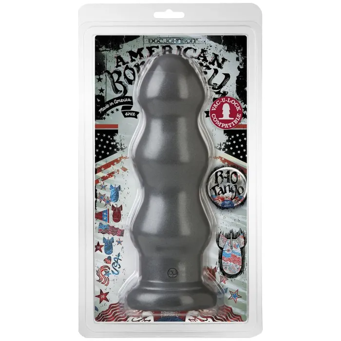 American Bombshell B-10 Tango 10in Anal Dildo Gun Metal | Anal