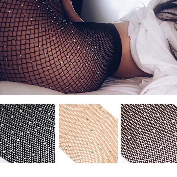 Anal | Black Fishnet Tights with Crystals - Perfectly Incorrect