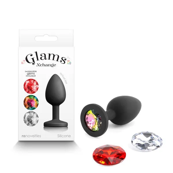 Anal Ns Novelties Glams Xchange Round Anal Butt Plug Jewel Small