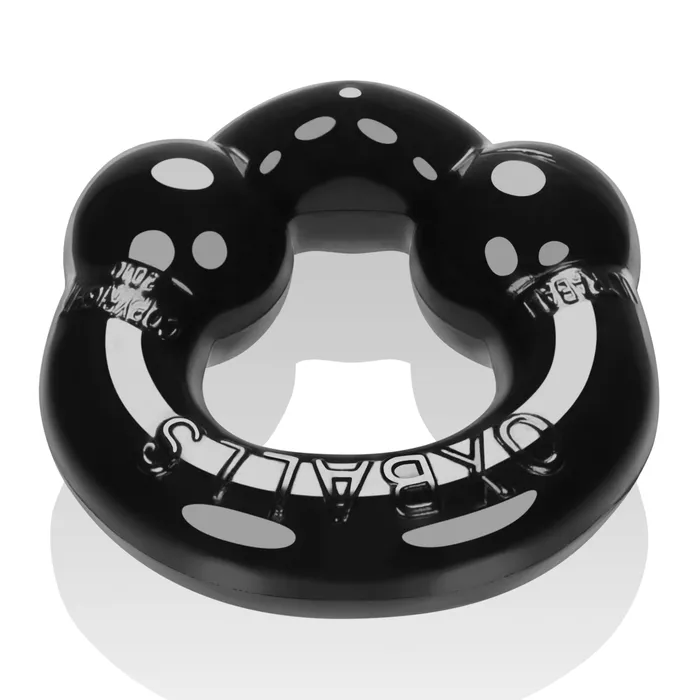 Anal | Ultraballs 2 Pack Cockring Black And Clear - OxBalls