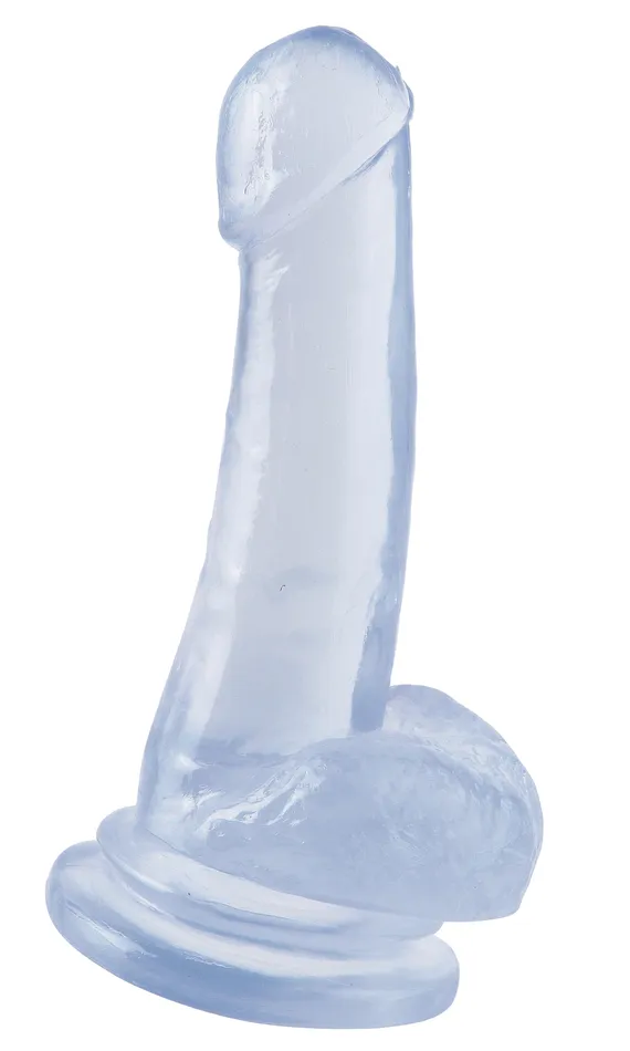 Basix Rubber Works 8 Inch Suction Cup Dong Clear Pipedream Dildos