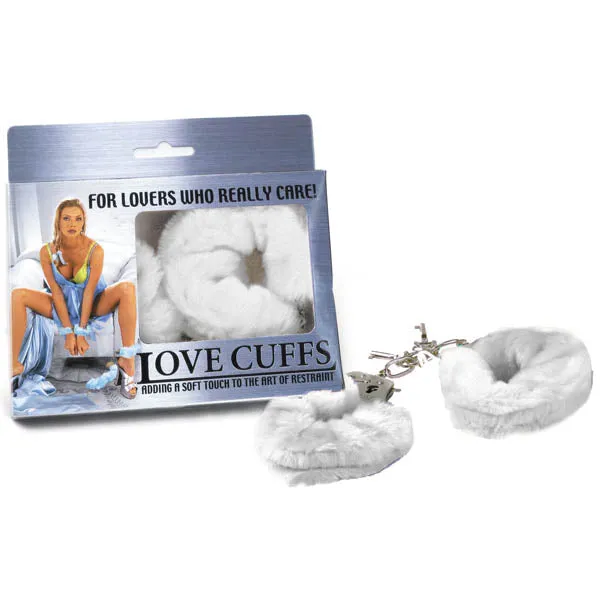Couples | Excellent Power Love Cuffs - White Fluffy Hand Cuffs Couples | Excellent Power Love Cuffs - White Fluffy Hand Cuffs