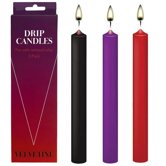 Couples Velvetine 3 Pack BDSM Japanese Drip Candles Low Temperature Wax Play Bondage SM Sex Toy