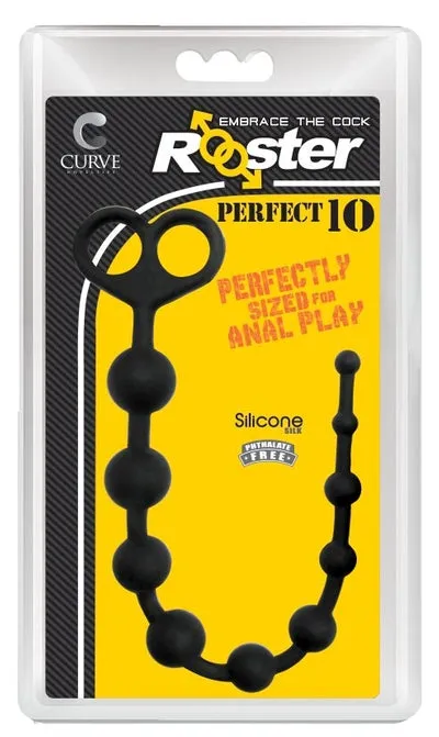 Curve Toys Anal Rooster Perfect 10 Black
