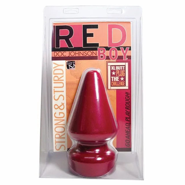Doc Johnson Anal Red Boy The Challenge ExtraLarge Plug Dare to Explore