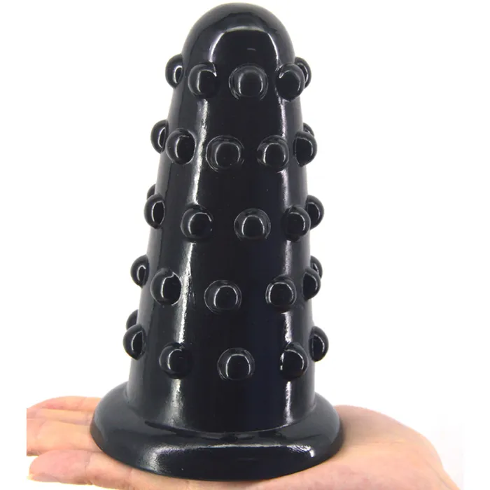 FAAK-74 Huge Thick Dotted Anal Dildo Plug Black | FAAK Anal