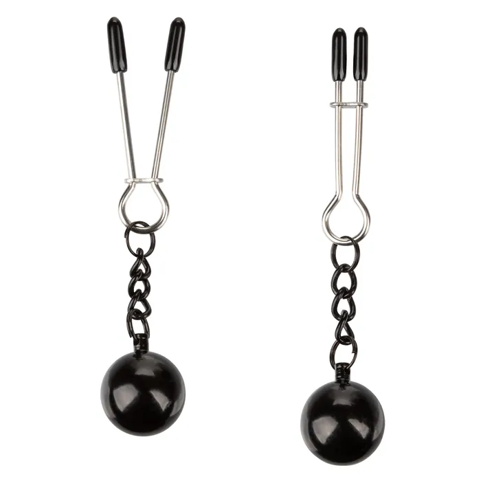 Female Sex Toys CalExotics Nipple Grips Weighted Tweezer Nipple Clamps
