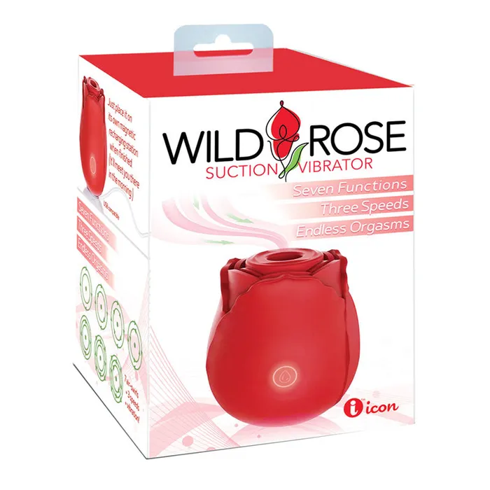 Female Sex Toys Icon Brands Wild Rose Suction Vibrator