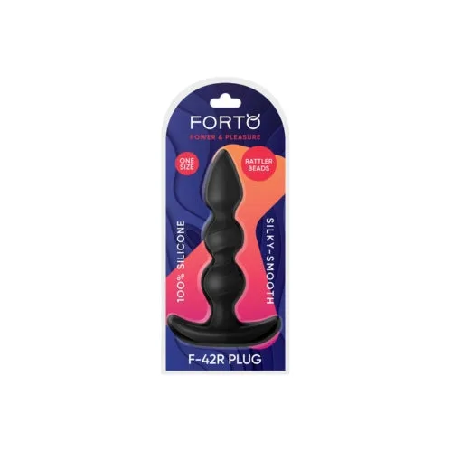 Forto Anal F42R Rattler Spiral Beads Black