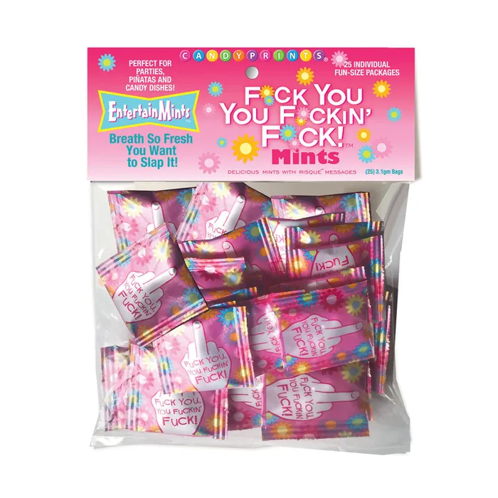 Fuck You You Fuckin Fuck Mints Bag of 25 Little Genie Anal