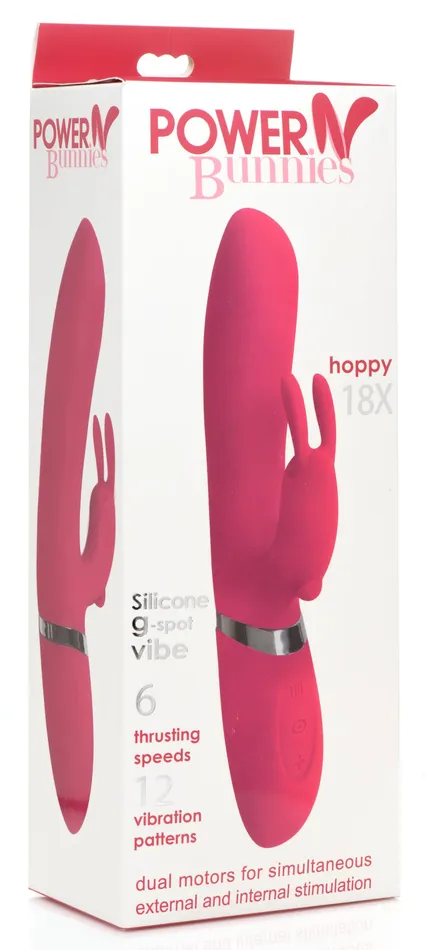 Hoppy 18X G-Spot Rabbit Vibrator | Power Bunnies Female Sex Toys Hoppy 18X G-Spot Rabbit Vibrator | Power Bunnies Female Sex Toys