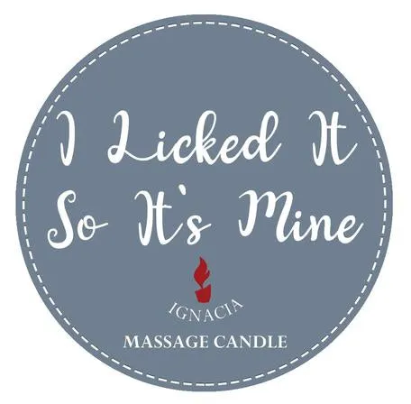 Ignacia Dildos | Ignacia Massage Candle - I Licked It So It's Mine - Vanilla Anise