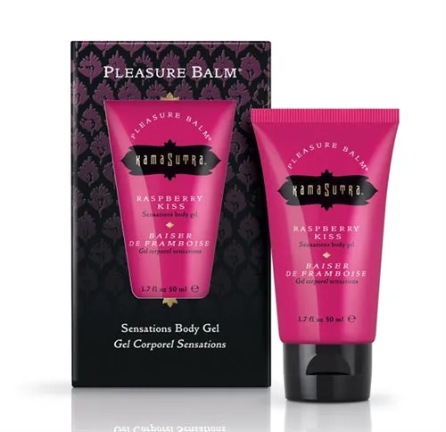 Kama Sutra Female Sex Toys Pleasure Balm Sensations Body Gel Raspberry Kiss 17 Fl Oz