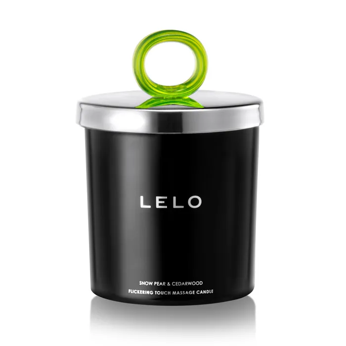 Lelo Snow Pear And Cedarwood Flickering Touch Massage Candle Lelo Vibrators