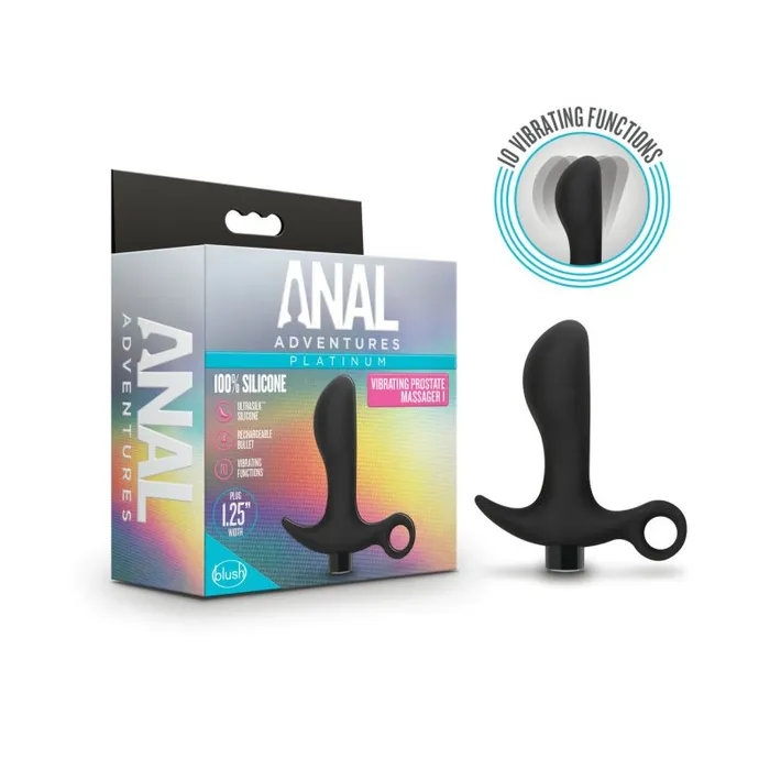 Male Sex Toys Anal Adventures Anal Adventures Platinum Silicone Prostate Massager 01