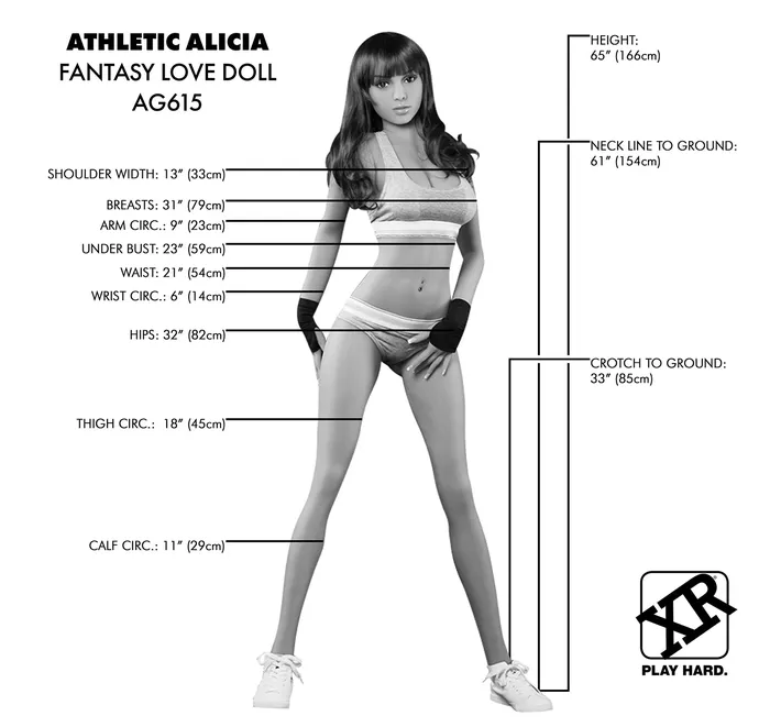 Nextgen Dolls Male Sex Toys | Athletic Alicia Fantasy Love Doll
