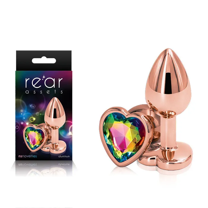 Ns Novelties Anal Rear Assets Rose Gold Heart Small