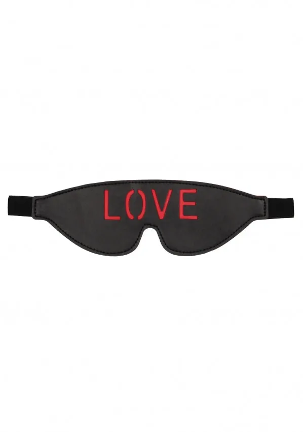 Ouch Blindfold LOVE Black Shots Anal