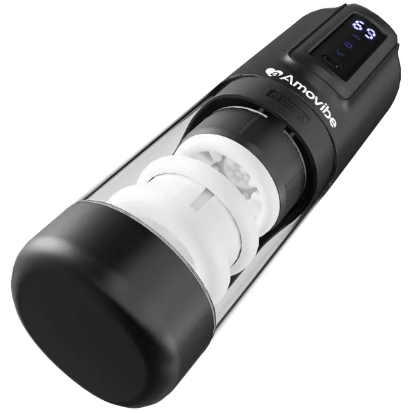 Porsha - Automatic Masturbator with Rubbing, Vibration & Heating Levels | Amovibe Male Sex Toys