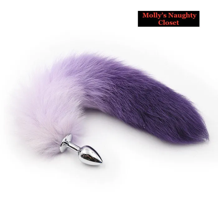 Purple Faux Fox Tail Butt Plug Perfectly Incorrect Anal