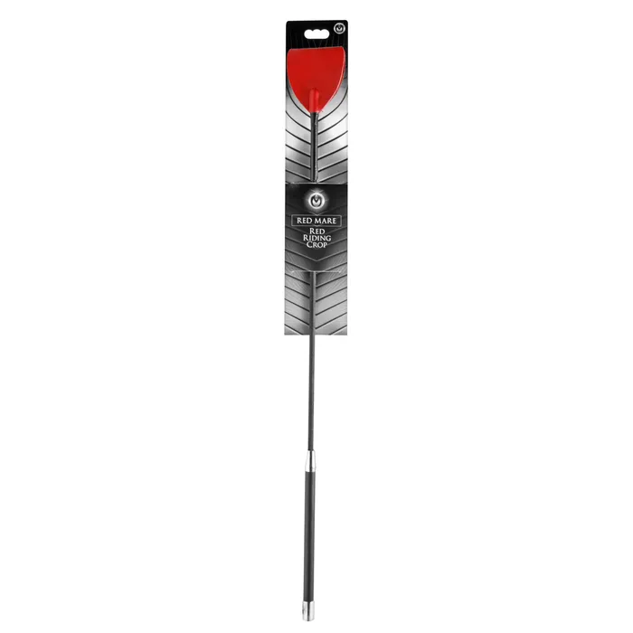 Red Leather Riding Crop | Master Series Restraints