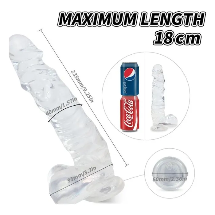 S-Hande Dildos | Kennard Dong w Balls Clear L