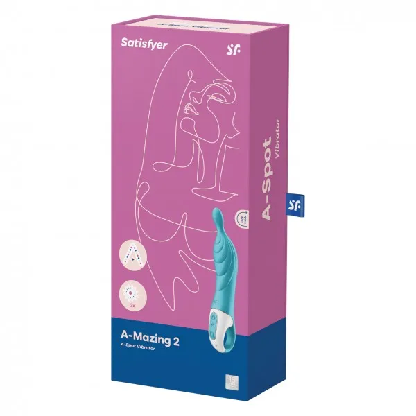 Satisfyer Vibrators | Satisfyer - A- Mazing 2 A-spot rechargable Vibrator - Turquoise