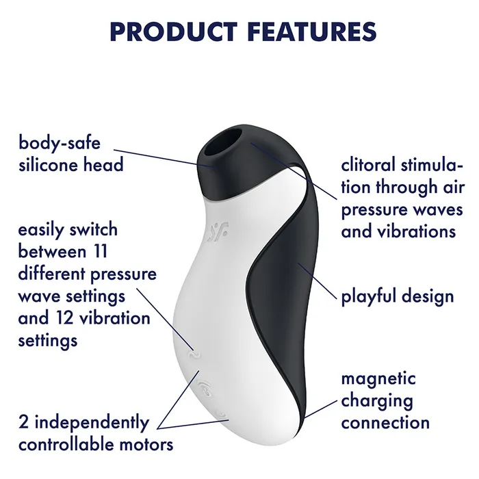 Satisfyer Vibrators | Satisfyer Orca Air Pulse Clitoral Stimulator Vibrator Sucker Female Sex Toy