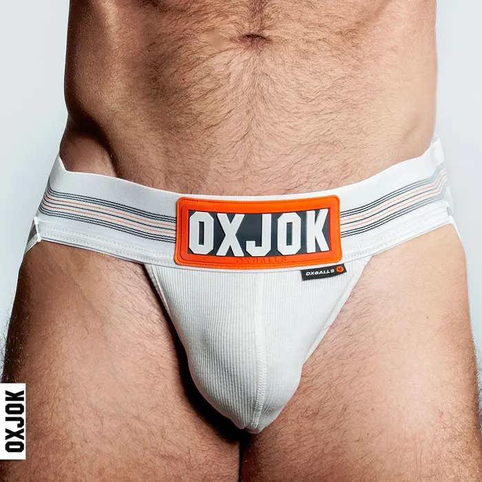 Slingjock Upthrust SliderStrap Jock White Snow Small OXJok Female Sex Toys