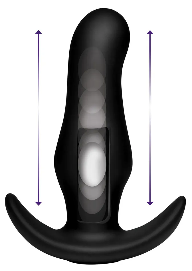 Thump It Curved Silicone Butt Plug XR Brands Ass Thumper Anal