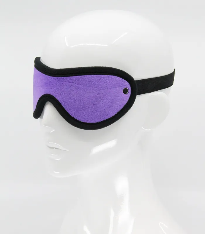 Vibrators | PURPLE FLUFFY BLINDFOLD - Love In Leather