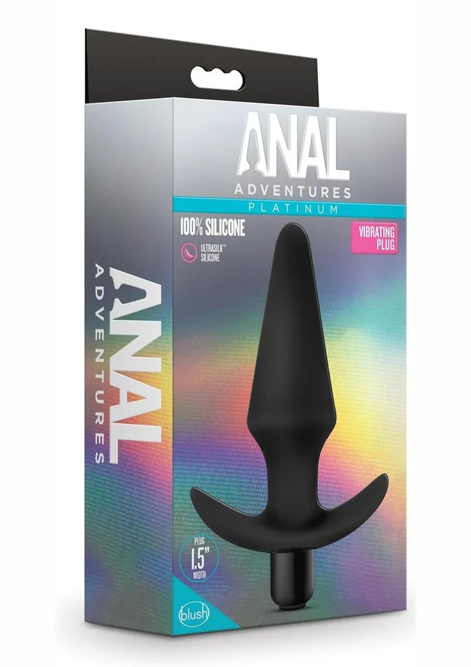 Anal Adventures Platinum Silicone Vibrating Plug | Anal Adventures Male Sex Toys
