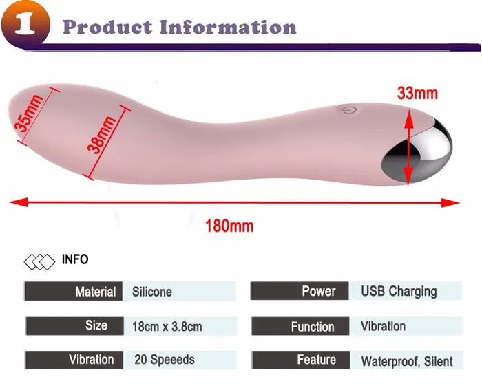 Blissful Delirium Female Sex Toys | Sexual Wellness - 20 Speeds Dildo Clitoris Vibrator
