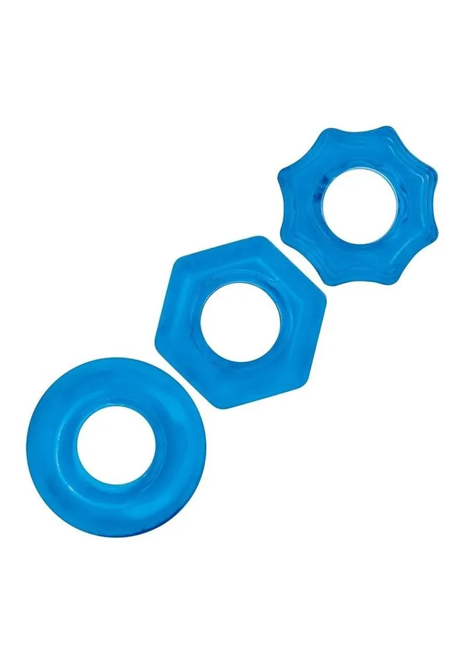 Blue Line CandB Gear Male Sex Toys Blue Line Nuts and Bolts Stretch Cock Ring Blue Line CandB Gear Male Sex Toys Blue Line Nuts and Bolts Stretch Cock Ring