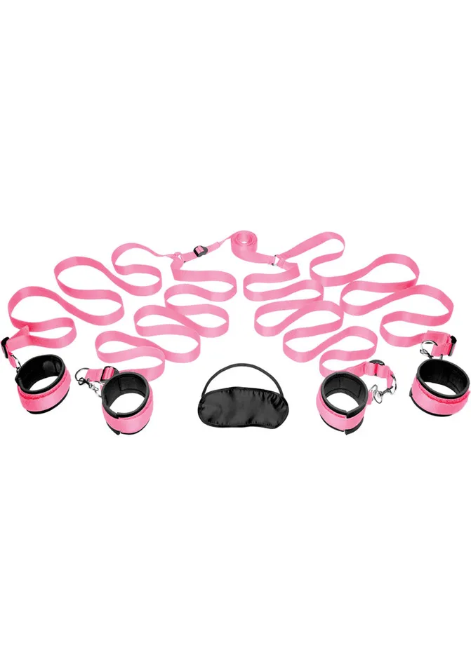 Frisky Pink Bedroom Restraint Kit Frisky Vibrators