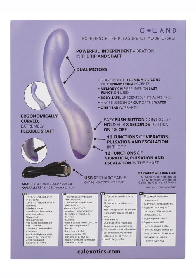 G-Love G-Wand Rechargeable Silicone Vibrator | G-Love Female Sex Toys