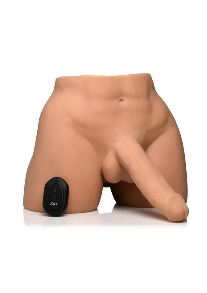 Jock Male Sex Toys Jock Vibrating and Squeezing Male Masturbator with Posable Dildo Jock Male Sex Toys Jock Vibrating and Squeezing Male Masturbator with Posable Dildo