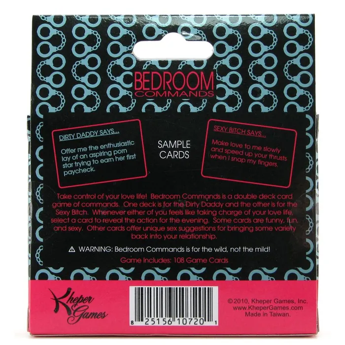 Kheper Games Games | Bedroom Commands Card Game
