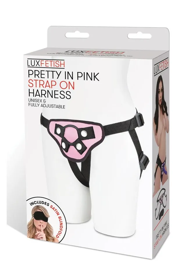 Lux Fetish Female Sex Toys | Lux Fetish Pretty In Pink Strap-On Harness Adjustable Lux Fetish Female Sex Toys | Lux Fetish Pretty In Pink Strap-On Harness Adjustable