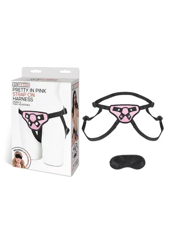 Lux Fetish Female Sex Toys | Lux Fetish Pretty In Pink Strap-On Harness Adjustable Lux Fetish Female Sex Toys | Lux Fetish Pretty In Pink Strap-On Harness Adjustable