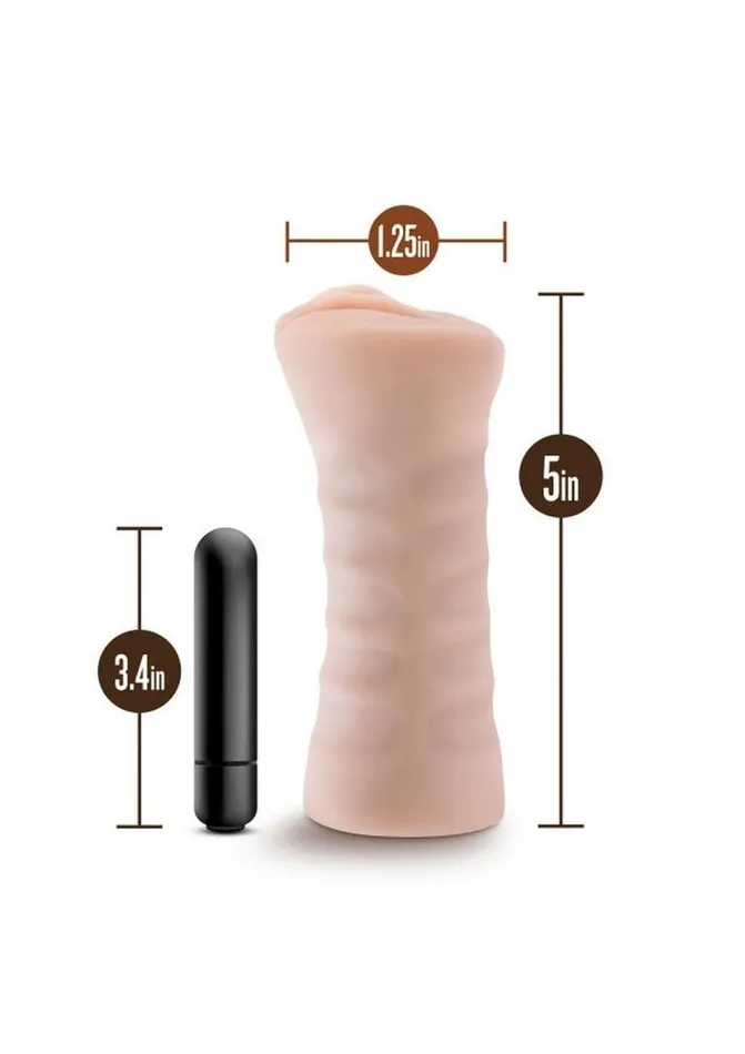 M For Men Rain Vibrating Masturbator with Bullet - Pussy | M for Men Male Sex Toys