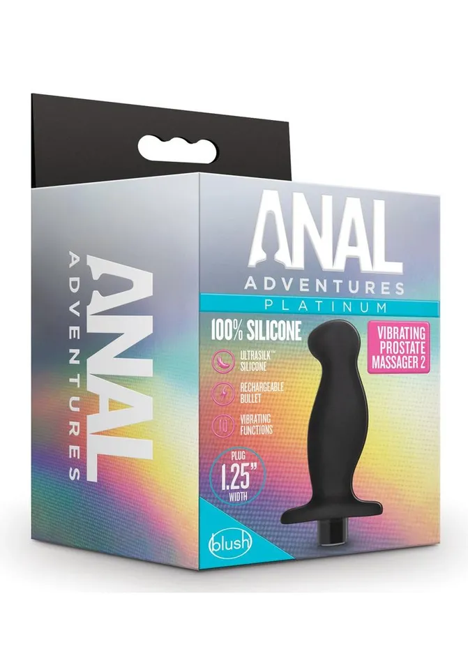 Male Sex Toys | Anal Adventures Anal Adventures Platinum Silicone Rechargeable Vibrating Prostate Massager 02 Male Sex Toys | Anal Adventures Anal Adventures Platinum Silicone Rechargeable Vibrating Prostate Massager 02
