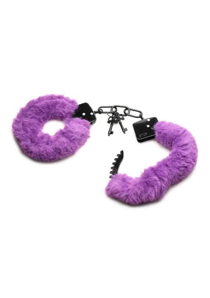 Master Series Cuffed In Fur Furry Handcuffs | Master Series Male Sex Toys