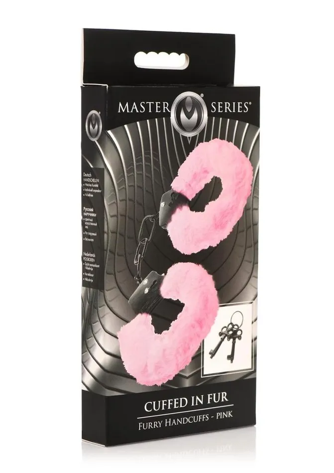 Master Series Cuffed In Fur Furry Handcuffs | Master Series Male Sex Toys