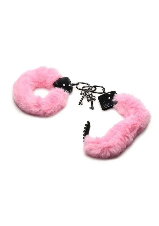 Master Series Cuffed In Fur Furry Handcuffs | Master Series Male Sex Toys
