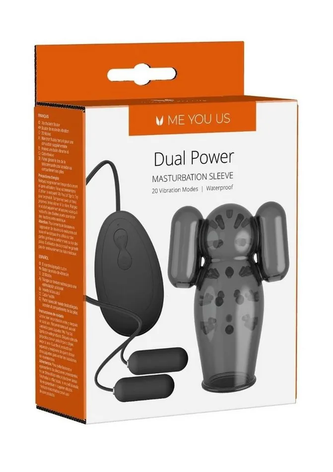 Me You Us Male Sex Toys | ME YOU US Dual Power Masturbation Sleeve