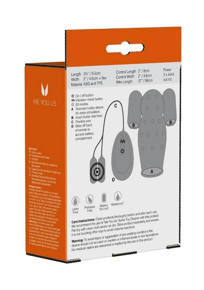 Me You Us Male Sex Toys | ME YOU US Dual Power Masturbation Sleeve
