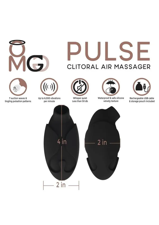 OMG Female Sex Toys | Omg Pulse Rechargeable Silicone Clitoral Air Massager