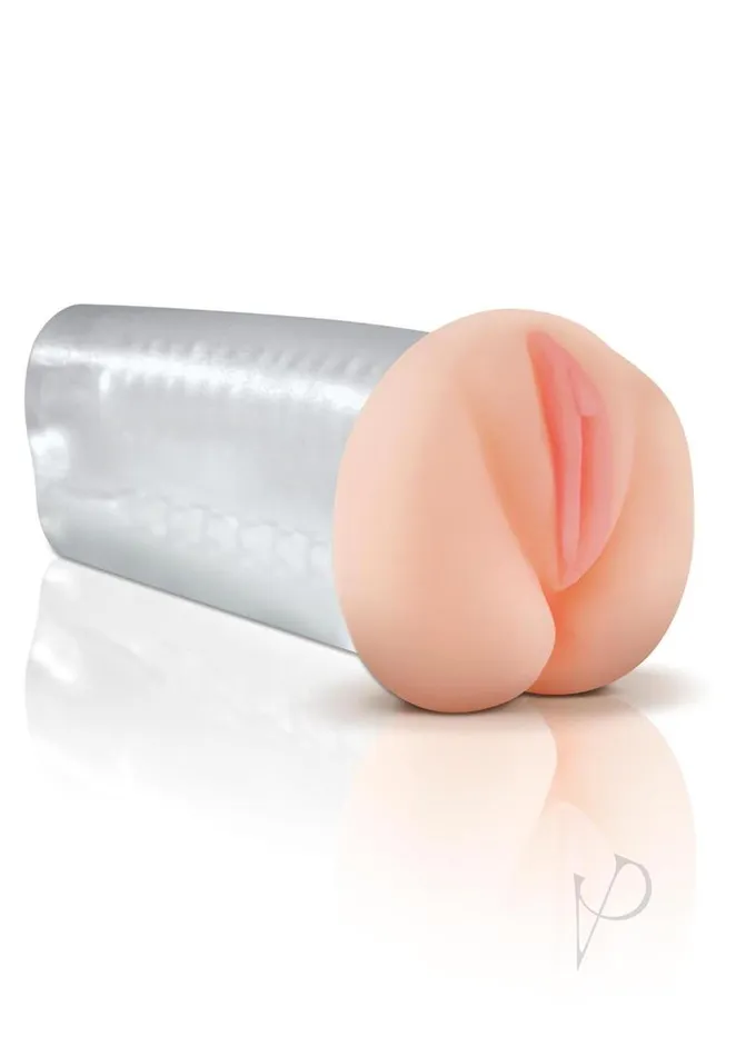 Pipedream Extreme Toyz Male Sex Toys Pipedream Extreme Toyz Deluxe SeeThru Stroker Masturbator Pussy and Butt