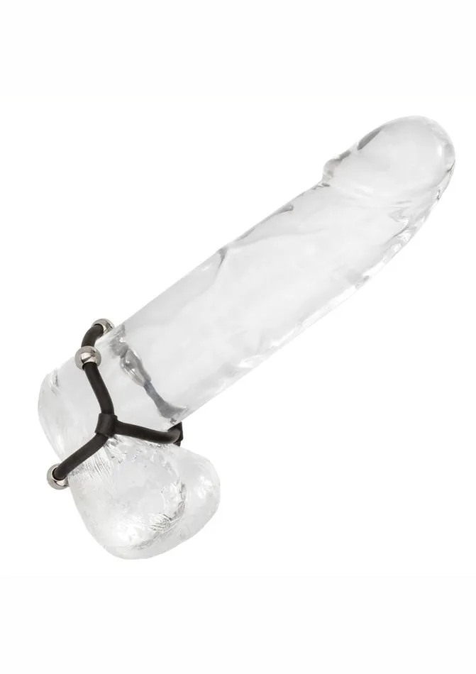 Steel Beaded Dual Silicone Maximizer Cock Ring | Rings! Male Sex Toys